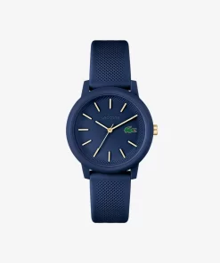 Lacoste Uhren>Damen 12.12 Armbanduhr Mit Blauem Silikonband Blau 000