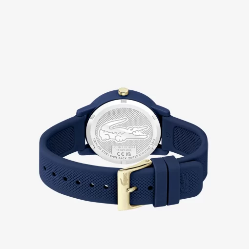 Lacoste Uhren>Damen 12.12 Armbanduhr Mit Blauem Silikonband Blau 000