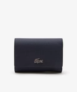 Lacoste Geldbörsen & Kleinlederwaren>Damen Anna Brieftasche Marine 166 Rouge 240 B50