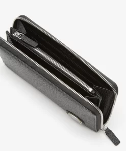 Lacoste Geldbörsen & Kleinlederwaren>Damen Brieftasche Mit Metall-Schnalle Black 000