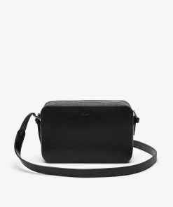 Lacoste Crossbody Taschen>Damen Chantaco Portemonnaie Aus Kalbsleder Black 000