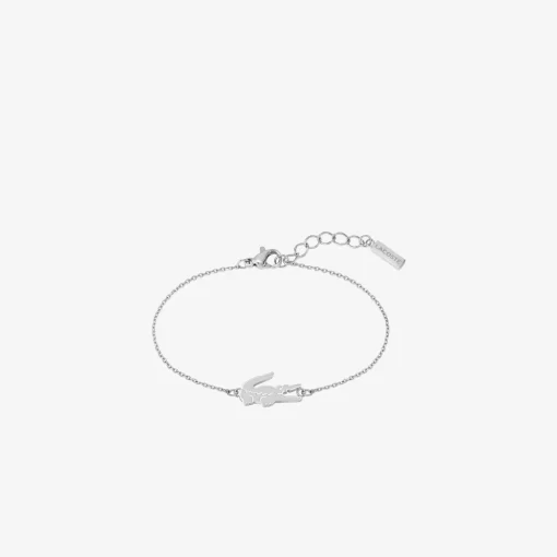 Lacoste Schmuck>Damen Crocodile Armband Silver 045