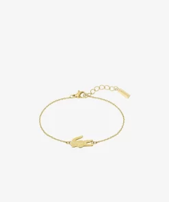 Lacoste Schmuck>Damen Crocodile Armband Gold 714