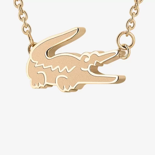 Lacoste Schmuck>Damen Crocodile Halskette Rose Gold 757