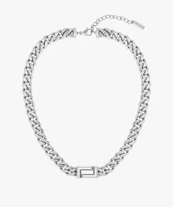 Lacoste Schmuck>Damen Fundament Halskette Silver 045