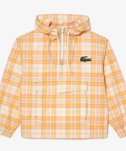 Lacoste Jacken & Mäntel>Damen Jacke Mit Karos Weis / Gelb / Hell Orange / Rosa / Weis Vui