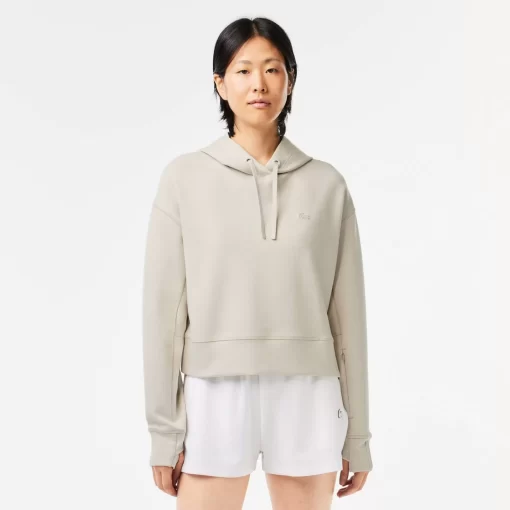 Lacoste Sweatshirts>Damen Jogger Kapuzen-Sweatshirt Grau Buq