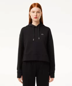 Lacoste Sweatshirts>Damen Jogger Kapuzen-Sweatshirt Schwarz 031