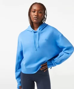 Lacoste Sweatshirts>Damen Jogger Kapuzen-Sweatshirt Atherisches Blau L99