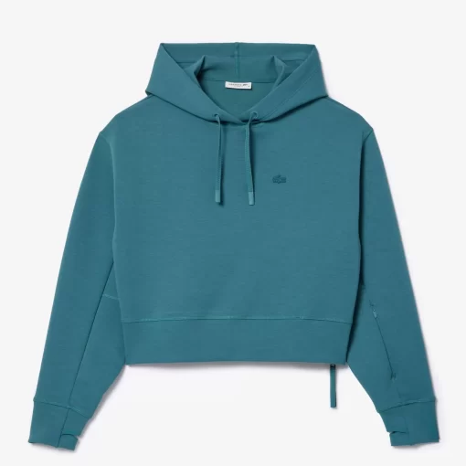 Lacoste Sweatshirts>Damen Jogger Kapuzen-Sweatshirt Blau Iy4