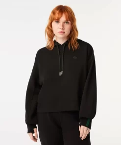 Lacoste Sweatshirts>Damen Jogger Kapuzen-Sweatshirt Schwarz 031