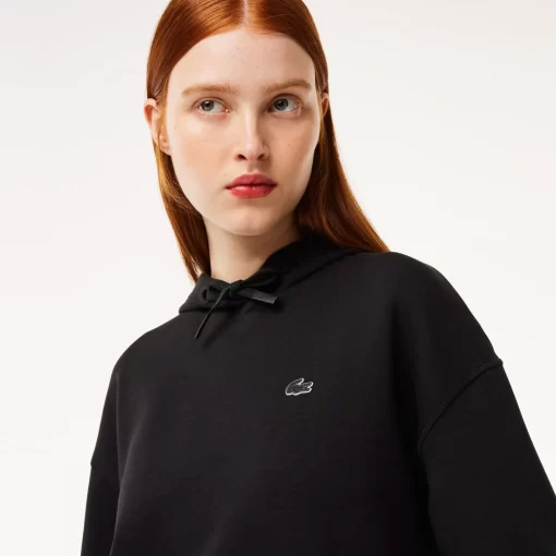 Lacoste Sweatshirts>Damen Jogger Kapuzen-Sweatshirt Schwarz 031