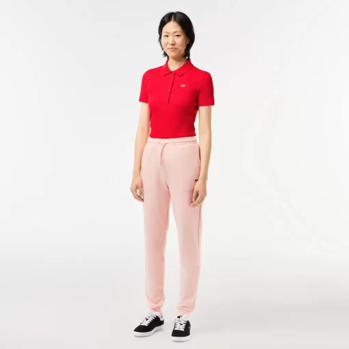 Lacoste Hosen & Shorts>Damen Jogger Trainingshose Aus Ungerautem Fleece Rosa Sfi