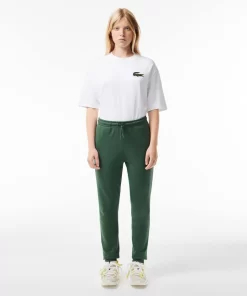 Lacoste Hosen & Shorts>Damen Jogger Trainingshose Aus Ungerautem Fleece Dunkelgrun Smi