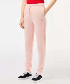 Lacoste Hosen & Shorts>Damen Jogger Trainingshose Aus Ungerautem Fleece Rosa Sfi