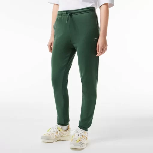 Lacoste Hosen & Shorts>Damen Jogger Trainingshose Aus Ungerautem Fleece Dunkelgrun Smi