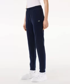 Lacoste Hosen & Shorts>Damen Jogger Trainingshose Aus Ungerautem Fleece Navy Blau 166