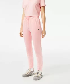 Lacoste Hosen & Shorts>Damen Jogger Trainingshose Aus Ungerautem Fleece Wasserlilie Rosa Kf9