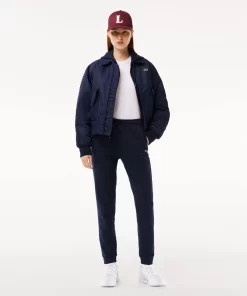 Lacoste Hosen & Shorts>Damen Jogger Trainingshose Aus Ungerautem Fleece Navy Blau 166