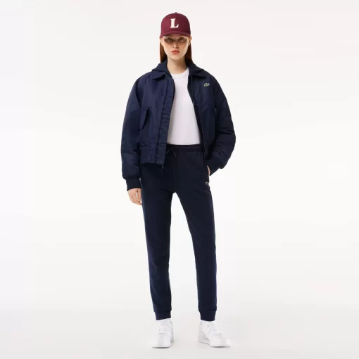 Lacoste Hosen & Shorts>Damen Jogger Trainingshose Aus Ungerautem Fleece Navy Blau 166