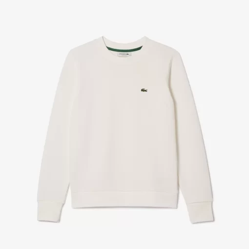 Lacoste Sweatshirts>Damen Jogger-Sweatshirt Aus Ungerautem Fleece Weis 70V