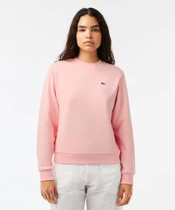 Lacoste Sweatshirts>Damen Jogger-Sweatshirt Aus Ungerautem Fleece Rosa Sfi