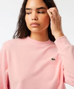 Lacoste Sweatshirts>Damen Jogger-Sweatshirt Aus Ungerautem Fleece Rosa Sfi