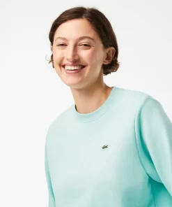 Lacoste Sweatshirts>Damen Jogger-Sweatshirt Aus Ungerautem Fleece Pastille Minzgrun Lgf