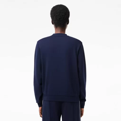 Lacoste Sweatshirts>Damen Jogger-Sweatshirt Aus Ungerautem Fleece Navy Blau 166