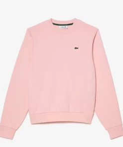 Lacoste Sweatshirts>Damen Jogger-Sweatshirt Aus Ungerautem Fleece Wasserlilie Rosa Kf9