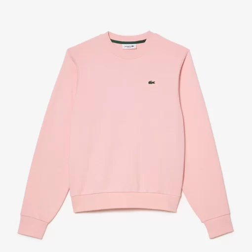 Lacoste Sweatshirts>Damen Jogger-Sweatshirt Aus Ungerautem Fleece Wasserlilie Rosa Kf9