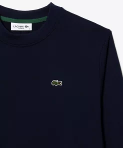 Lacoste Sweatshirts>Damen Jogger-Sweatshirt Aus Ungerautem Fleece Navy Blau 166