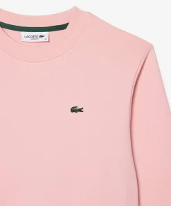 Lacoste Sweatshirts>Damen Jogger-Sweatshirt Aus Ungerautem Fleece Wasserlilie Rosa Kf9