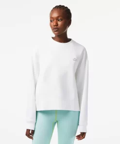 Lacoste Sweatshirts>Damen Jogger-Sweatshirt Mit Aufdruck Hinten Weis 001