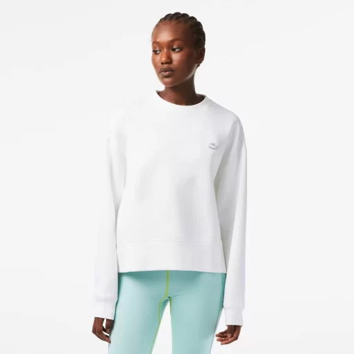 Lacoste Sweatshirts>Damen Jogger-Sweatshirt Mit Aufdruck Hinten Weis 001