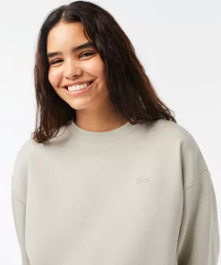 Lacoste Sweatshirts>Damen Jogger-Sweatshirt Mit Aufdruck Hinten Grau Buq