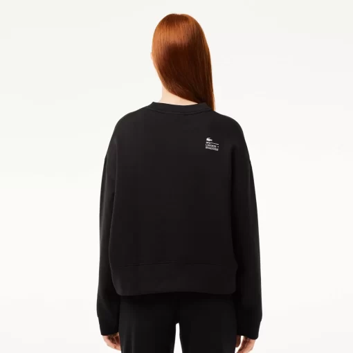 Lacoste Sweatshirts>Damen Jogger-Sweatshirt Mit Aufdruck Hinten Schwarz 031