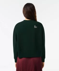 Lacoste Sweatshirts>Damen Jogger-Sweatshirt Mit Aufdruck Hinten Sinople Grun Yzp