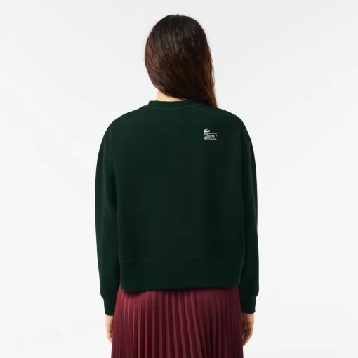 Lacoste Sweatshirts>Damen Jogger-Sweatshirt Mit Aufdruck Hinten Sinople Grun Yzp