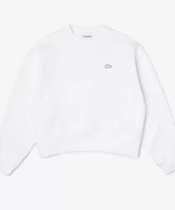 Lacoste Sweatshirts>Damen Jogger-Sweatshirt Mit Aufdruck Hinten Weis 001