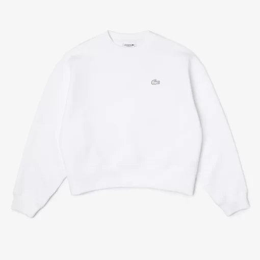 Lacoste Sweatshirts>Damen Jogger-Sweatshirt Mit Aufdruck Hinten Weis 001