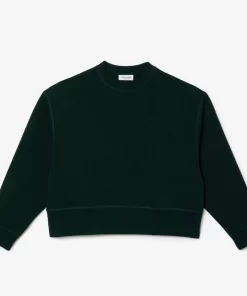 Lacoste Sweatshirts>Damen Jogger-Sweatshirt Mit Aufdruck Hinten Sinople Grun Yzp