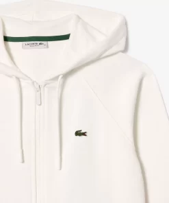 Lacoste Sweatshirts>Damen Jogger-Sweatshirt Mit Kapuze Aus Bio-Fleece Weis 70V