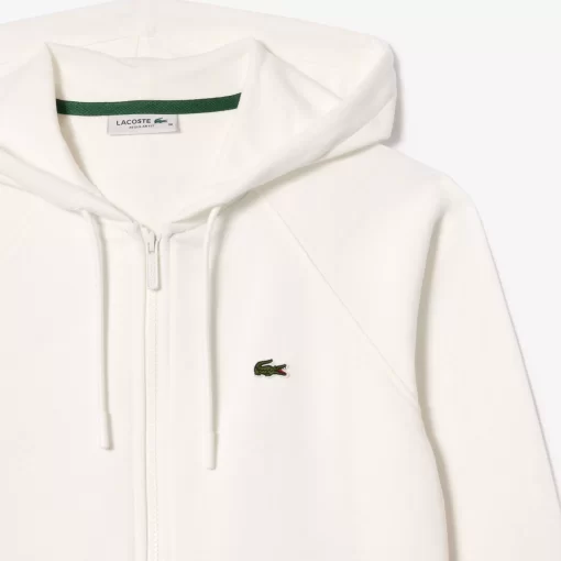 Lacoste Sweatshirts>Damen Jogger-Sweatshirt Mit Kapuze Aus Bio-Fleece Weis 70V