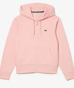 Lacoste Sweatshirts>Damen Jogger-Sweatshirt Mit Kapuze Aus Bio-Fleece Rosa Sfi