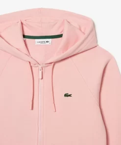 Lacoste Sweatshirts>Damen Jogger-Sweatshirt Mit Kapuze Aus Bio-Fleece Rosa Sfi