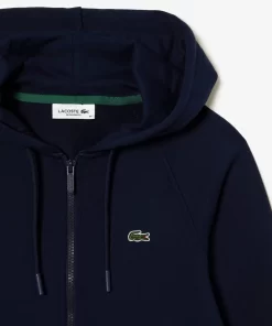 Lacoste Sweatshirts>Damen Jogger-Sweatshirt Mit Kapuze Aus Bio-Fleece Navy Blau 166