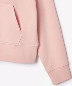 Lacoste Sweatshirts>Damen Jogger-Sweatshirt Mit Kapuze Aus Bio-Fleece Rosa Sfi