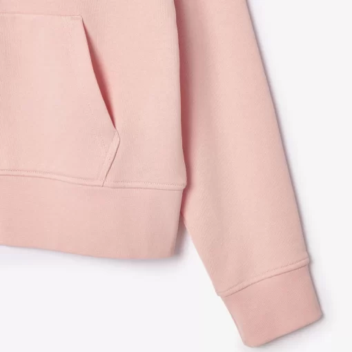 Lacoste Sweatshirts>Damen Jogger-Sweatshirt Mit Kapuze Aus Bio-Fleece Rosa Sfi