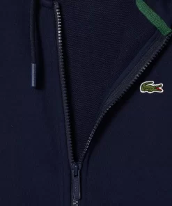 Lacoste Sweatshirts>Damen Jogger-Sweatshirt Mit Kapuze Aus Bio-Fleece Navy Blau 166